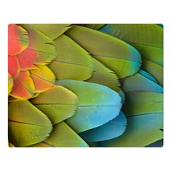 Parrot Feathers Texture Feathers Backgrounds Premium Plush Fleece Blanket (large) by nateshop