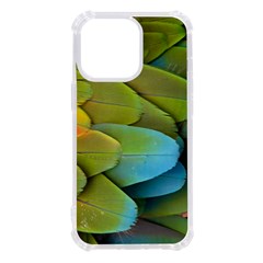 Parrot Feathers Texture Feathers Backgrounds Iphone 13 Pro Tpu Uv Print Case by nateshop