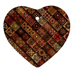 Pattern, Abstract, Texture, Mandala Ornament (heart) by nateshop