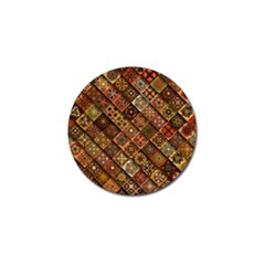 Pattern, Abstract, Texture, Mandala Golf Ball Marker (10 Pack) by nateshop