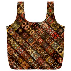 Pattern, Abstract, Texture, Mandala Full Print Recycle Bag (xxl) by nateshop