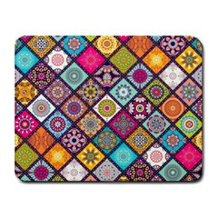 Pattern, Colorful, Floral, Patter, Texture, Tiles Small Mousepad