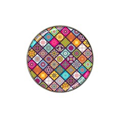 Pattern, Colorful, Floral, Patter, Texture, Tiles Hat Clip Ball Marker (10 Pack) by nateshop