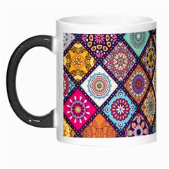 Pattern, Colorful, Floral, Patter, Texture, Tiles Morph Mug by nateshop