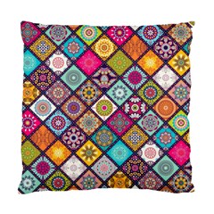 Pattern, Colorful, Floral, Patter, Texture, Tiles Standard Cushion Case (one Side) by nateshop