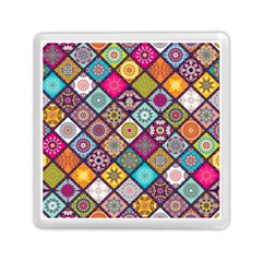 Pattern, Colorful, Floral, Patter, Texture, Tiles Memory Card Reader (square) by nateshop