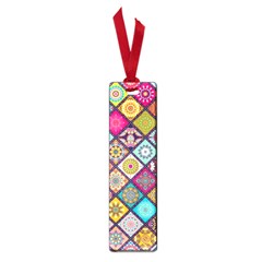 Pattern, Colorful, Floral, Patter, Texture, Tiles Small Book Marks by nateshop