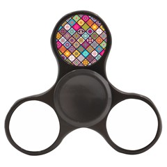 Pattern, Colorful, Floral, Patter, Texture, Tiles Finger Spinner by nateshop