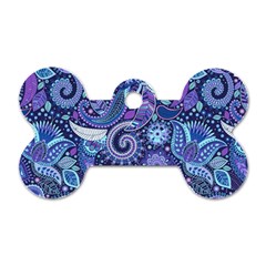 Patterns, Doodles, Pattern, Colorful, Textu Dog Tag Bone (one Side)