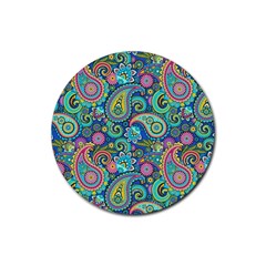 Patterns, Green Background, Texture, Hd Wallpaper Rubber Coaster (round) by nateshop