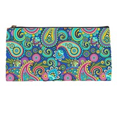 Patterns, Green Background, Texture, Hd Wallpaper Pencil Case by nateshop