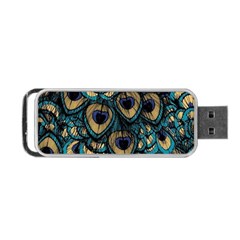 Peacock Feathers, Bird, Spirituality, Symbol, Spiritual, Portable Usb Flash (two Sides) by nateshop