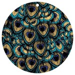 Peacock Feathers, Bird, Spirituality, Symbol, Spiritual, UV Print Acrylic Ornament Round Front