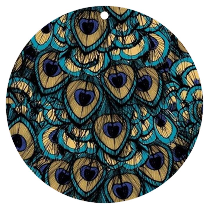 Peacock Feathers, Bird, Spirituality, Symbol, Spiritual, UV Print Acrylic Ornament Round