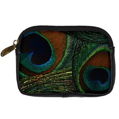 Peacock Feathers, Feathers, Peacock Nice Digital Camera Leather Case by nateshop