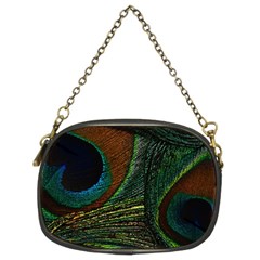 Peacock Feathers, Feathers, Peacock Nice Chain Purse (two Sides)