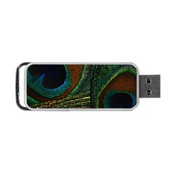 Peacock Feathers, Feathers, Peacock Nice Portable Usb Flash (one Side) by nateshop