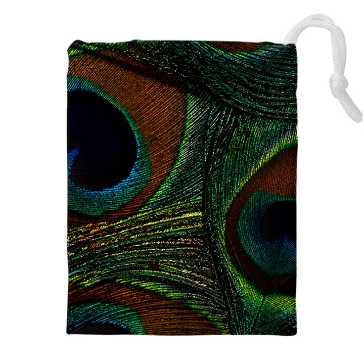 Peacock Feathers, Feathers, Peacock Nice Drawstring Pouch (5XL)