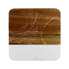 Peacock Feathers, Feathers, Peacock Nice Marble Wood Coaster (square)