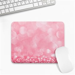 Pink Glitter Background Small Mousepad by nateshop