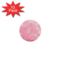 Pink Glitter Background 1  Mini Buttons (10 Pack)  by nateshop