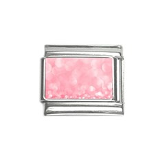 Pink Glitter Background Italian Charm (9mm) by nateshop