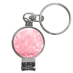 Pink Glitter Background Nail Clippers Key Chain by nateshop