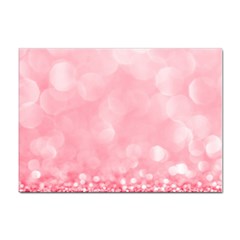 Pink Glitter Background Sticker A4 (100 Pack) by nateshop