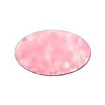 Pink Glitter Background Sticker Oval (10 pack) Front