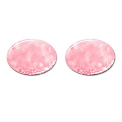 Pink Glitter Background Cufflinks (oval) by nateshop