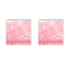 Pink Glitter Background Cufflinks (square) by nateshop