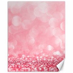 Pink Glitter Background Canvas 11  X 14  by nateshop