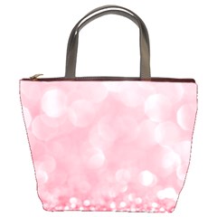 Pink Glitter Background Bucket Bag by nateshop