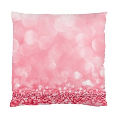 Pink Glitter Background Standard Cushion Case (two Sides) by nateshop