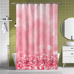 Pink Glitter Background Shower Curtain 48  X 72  (small)  by nateshop