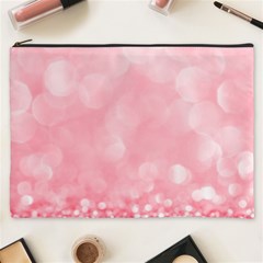 Pink Glitter Background Cosmetic Bag (xxxl) by nateshop