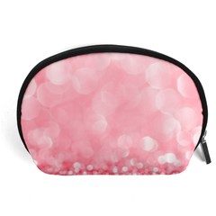 Pink Glitter Background Accessory Pouch (large) by nateshop