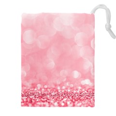 Pink Glitter Background Drawstring Pouch (4xl) by nateshop