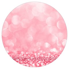 Pink Glitter Background Round Trivet by nateshop