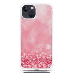 Pink Glitter Background Iphone 13 Tpu Uv Print Case by nateshop