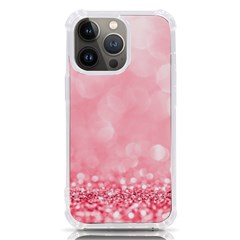 Pink Glitter Background Iphone 13 Pro Tpu Uv Print Case by nateshop