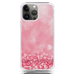 Pink Glitter Background Iphone 13 Pro Max Tpu Uv Print Case by nateshop