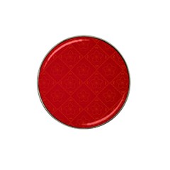 Red Chinese Background Chinese Patterns, Chinese Hat Clip Ball Marker (4 Pack)