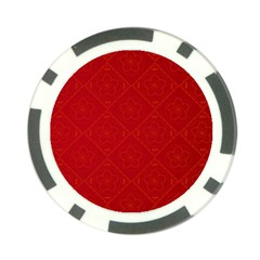 Red Chinese Background Chinese Patterns, Chinese Poker Chip Card Guard by nateshop