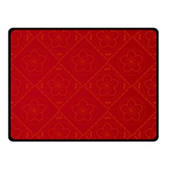 Red Chinese Background Chinese Patterns, Chinese Fleece Blanket (small) by nateshop