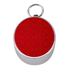 Red Chinese Background Chinese Patterns, Chinese Mini Silver Compasses by nateshop