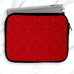 Red Chinese Background Chinese Patterns, Chinese Apple Ipad 2/3/4 Zipper Cases by nateshop