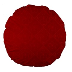 Red Chinese Background Chinese Patterns, Chinese Large 18  Premium Flano Round Cushions by nateshop