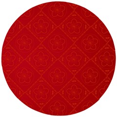 Red Chinese Background Chinese Patterns, Chinese Wooden Puzzle Round