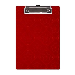 Red Chinese Background Chinese Patterns, Chinese A5 Acrylic Clipboard by nateshop